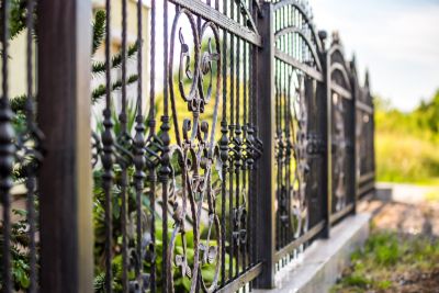 Wrought Iron Fence Design