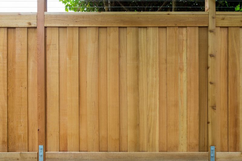 Solid Panel Fence Installation